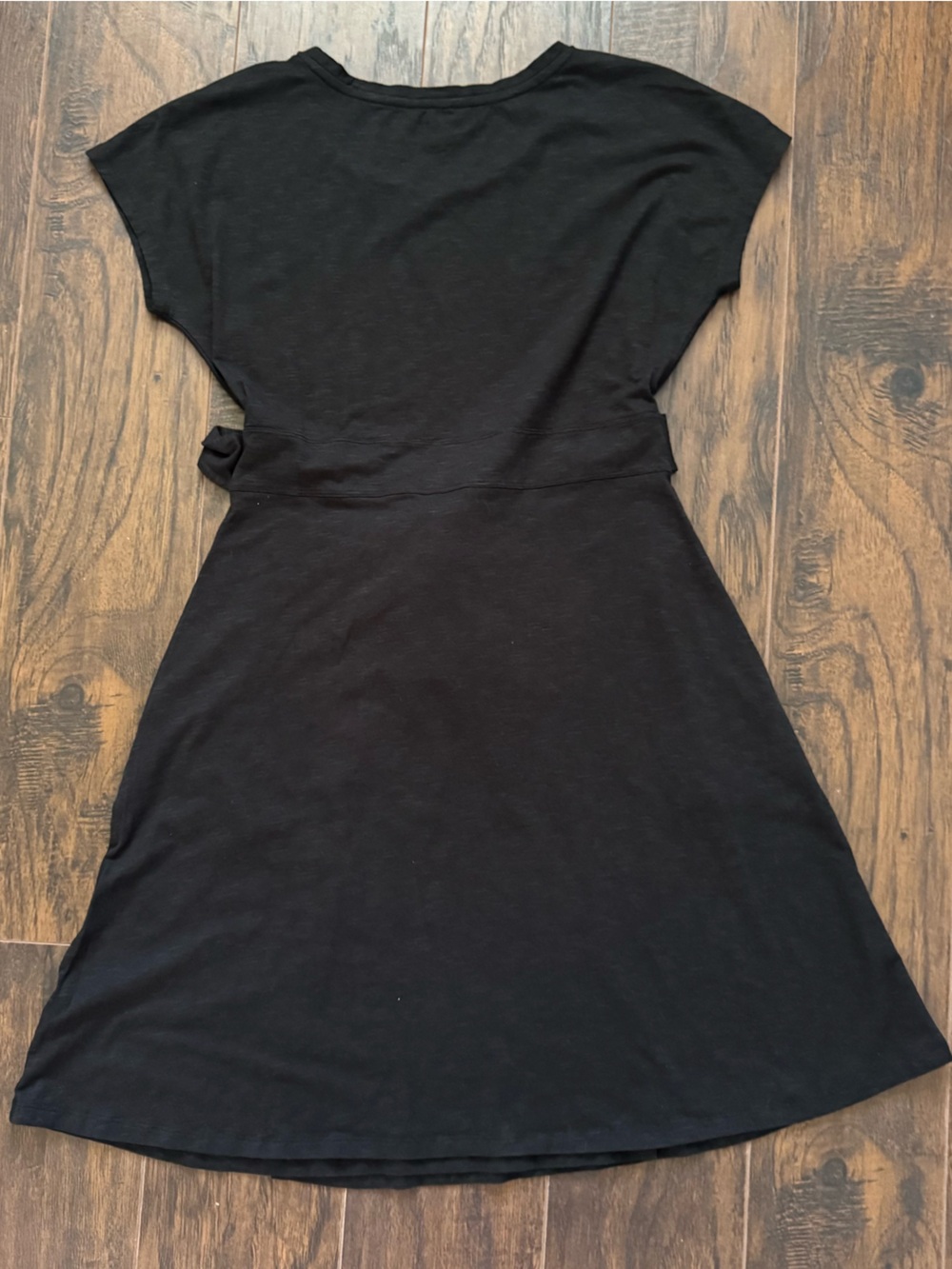 Toad & Co Medium Black Cue Wrap Dress - Picture 2 of 9